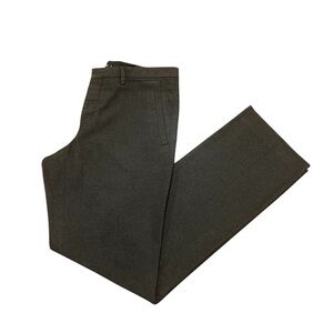 Filippa K Men’s Herringbone Flat Front Straight Fit Trouser Pants Charcoal 34